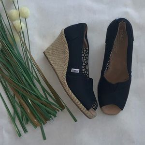 Toms Black Espadrilles